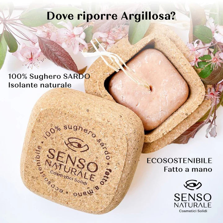 Doccia Schiuma Solido - RINFRESCANTE - con Argilla e Oli Essenziali - Senso Naturale