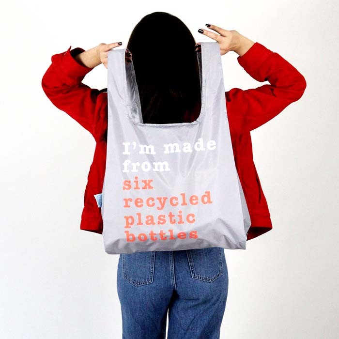 Shopping Bag - in Plastica Riciclata da bottiglie di plastica recuperate in mare