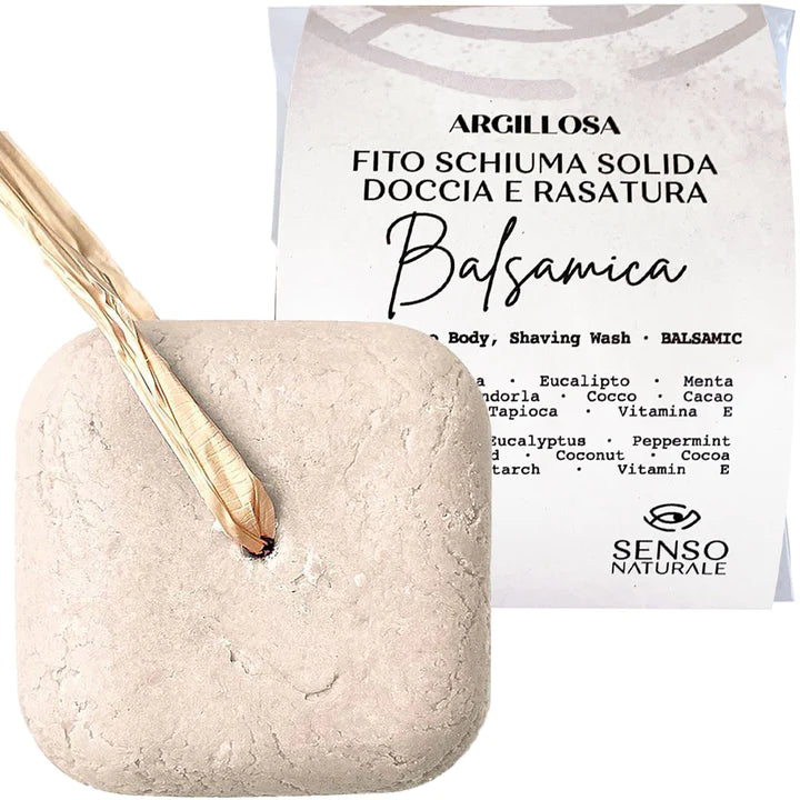 Doccia Schiuma Solido - BALSAMICA - con Argilla e oli essenziali - Senso Naturale