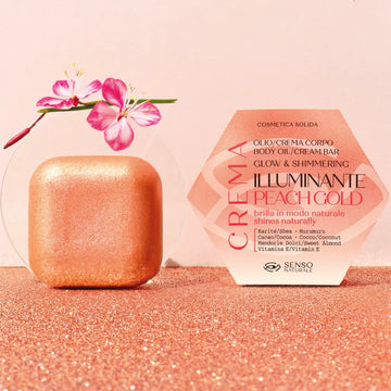 Olio Solido Corpo PEACH GOLD Illuminante - Senso Naturale