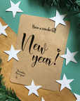 Biglietto con coriandoli piantabili - New Year