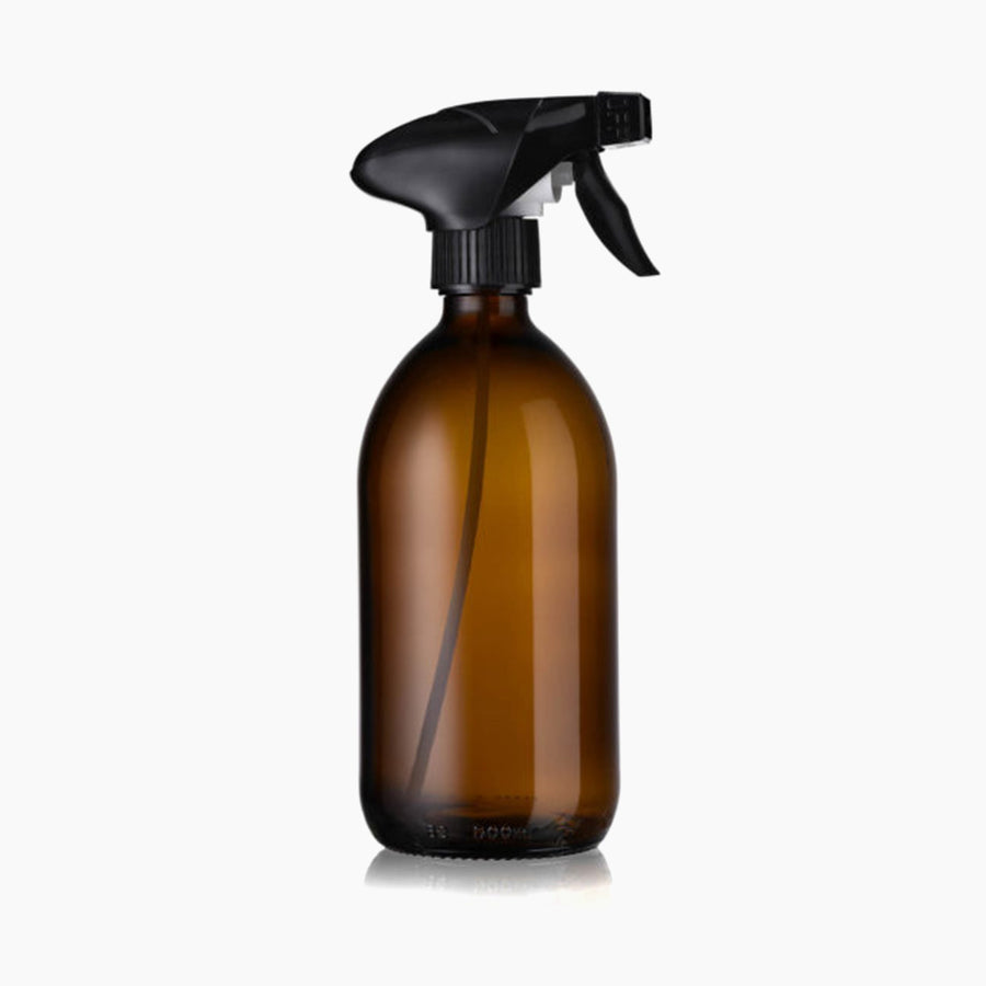 Flacone spray riutilizzabile in vetro ambrato 500ml - La Droguerie Ecologique