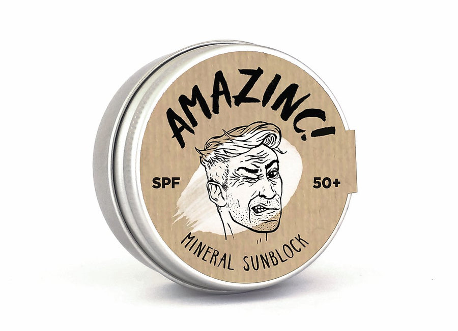 Crema solare SPF 50+ - Viso e labbra - Mineral shield - Amazinc!