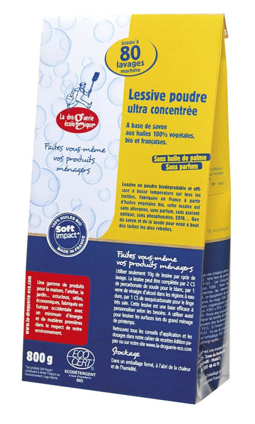 Detergente in polvere per lavatrice ultra concentrato - 80 Lavaggi - La Droguerie Ecologique