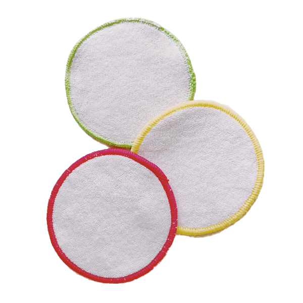 Dischetti di cotone biologico riutilizzabili - 3 dischi sfusi - Ecodis